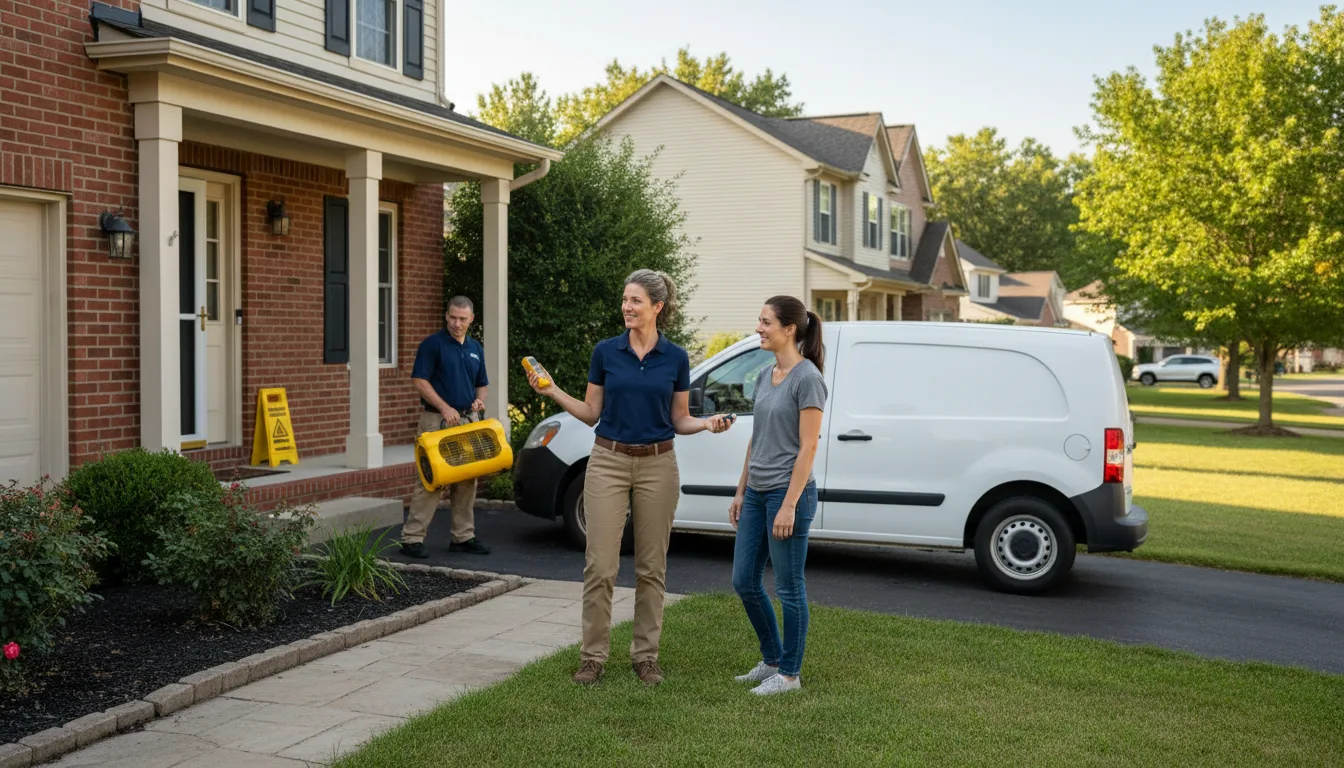 Residential water damage restoration in Penrose, NC